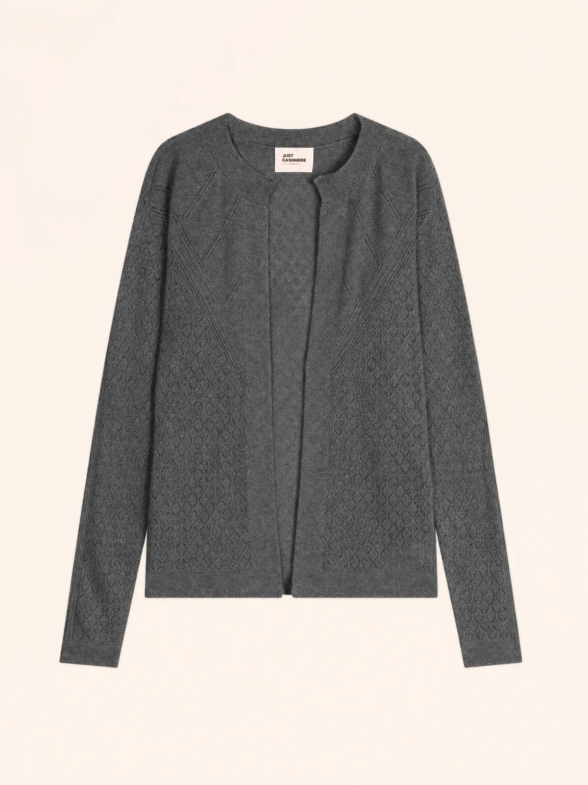MYA Vest Open Crew Neck Heather Charcoal