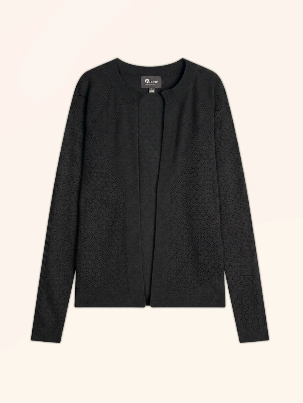 MYA Vest Open Crew Neck Black