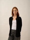 MYA Vest Open Crew Neck Black