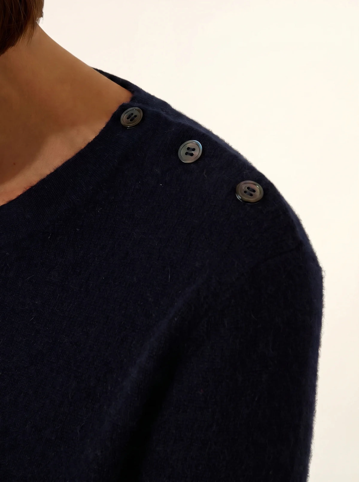 ORELIEN Pullover Rundhalsausschnitt Marine Marineblau