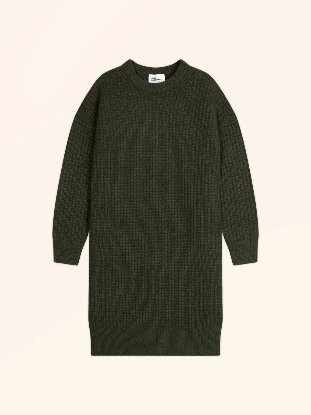 CHEWA Dress Crew Neck 8 Ply Heather Khaki