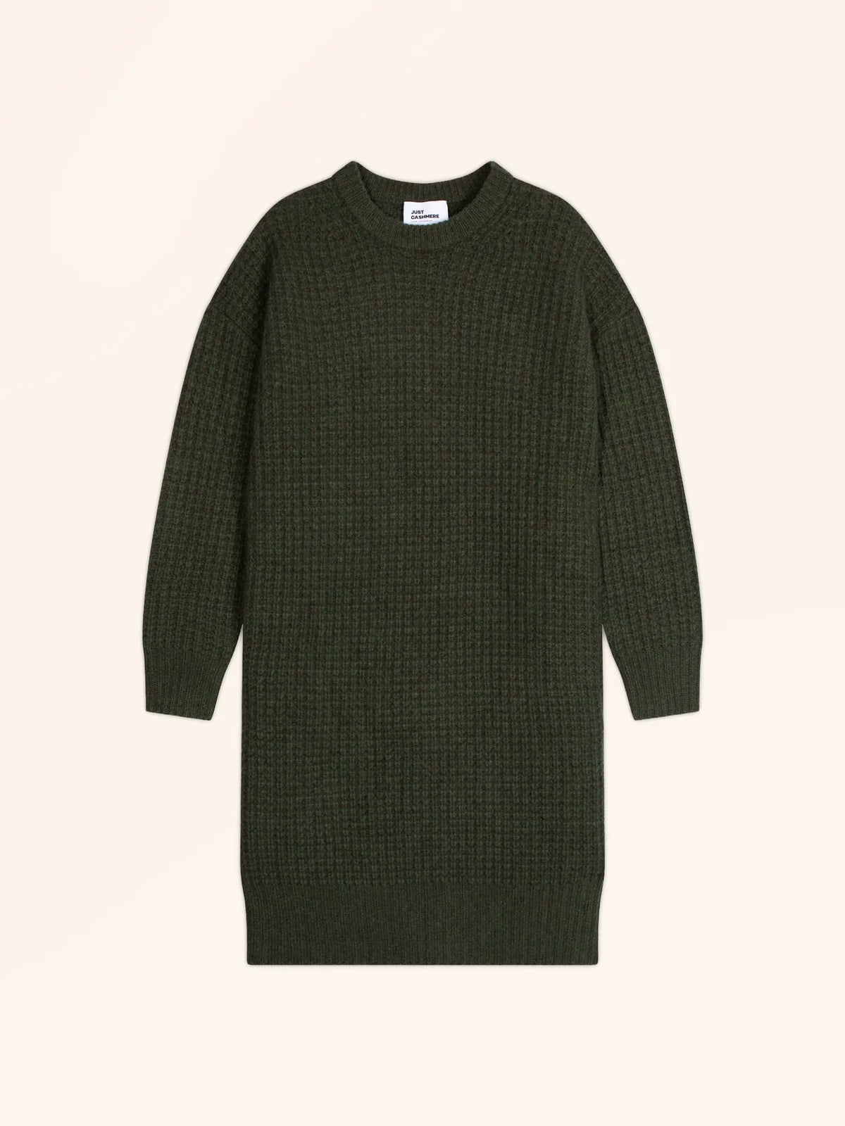 CHEWA Dress Crew Neck 8 Ply Heather Khaki
