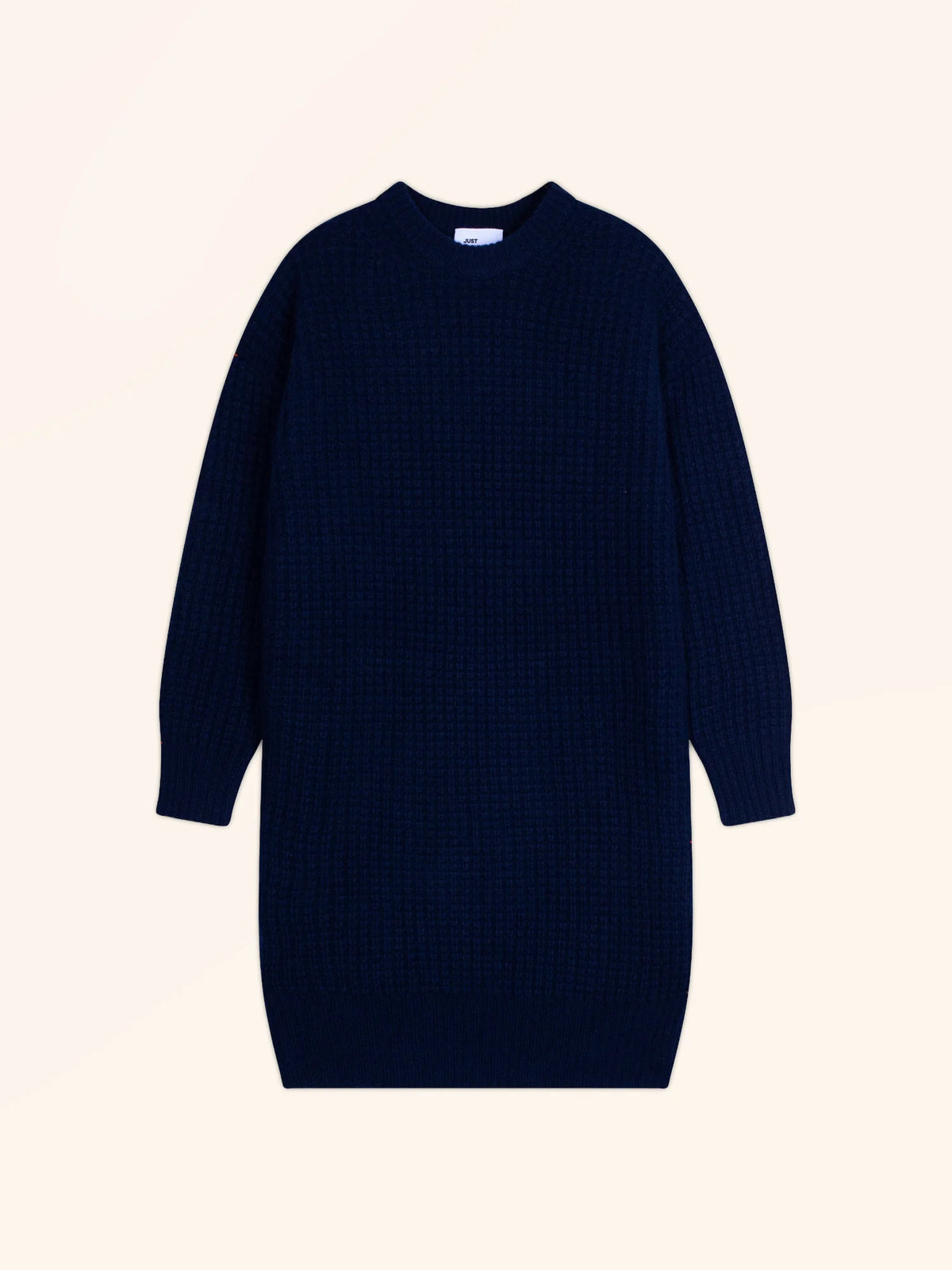 CHEWA Robe Col Rond 8 Fils Bleu Marine