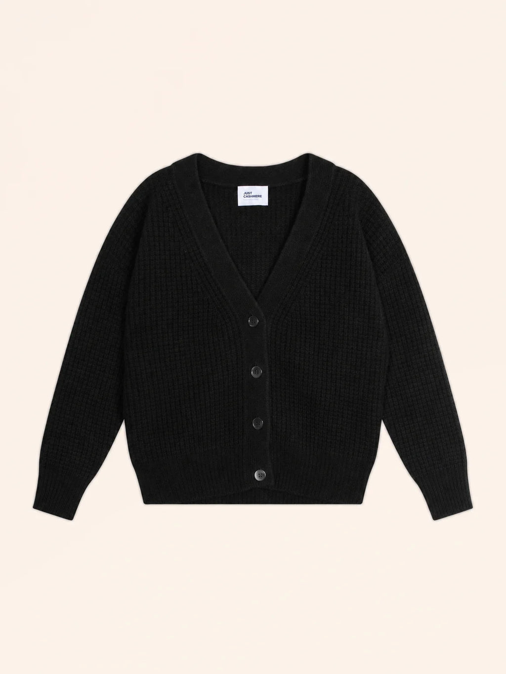 CHODRAK Cardigan V-Neck 8 Ply Black