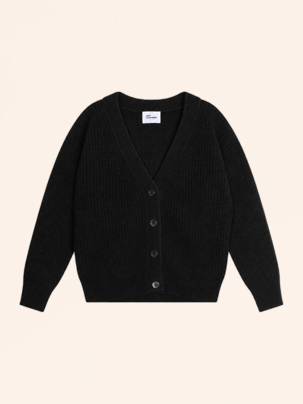 CHODRAK Cardigan V-Neck 8 Ply Black
