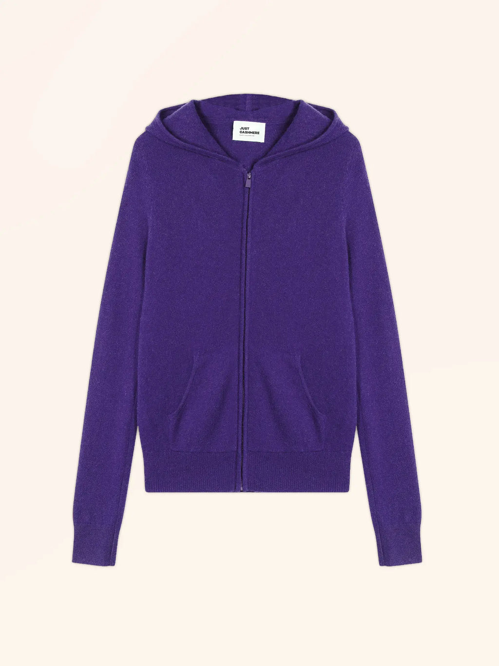 DEBBIE Weste mit Reißverschluss mit Kapuze Amethyst