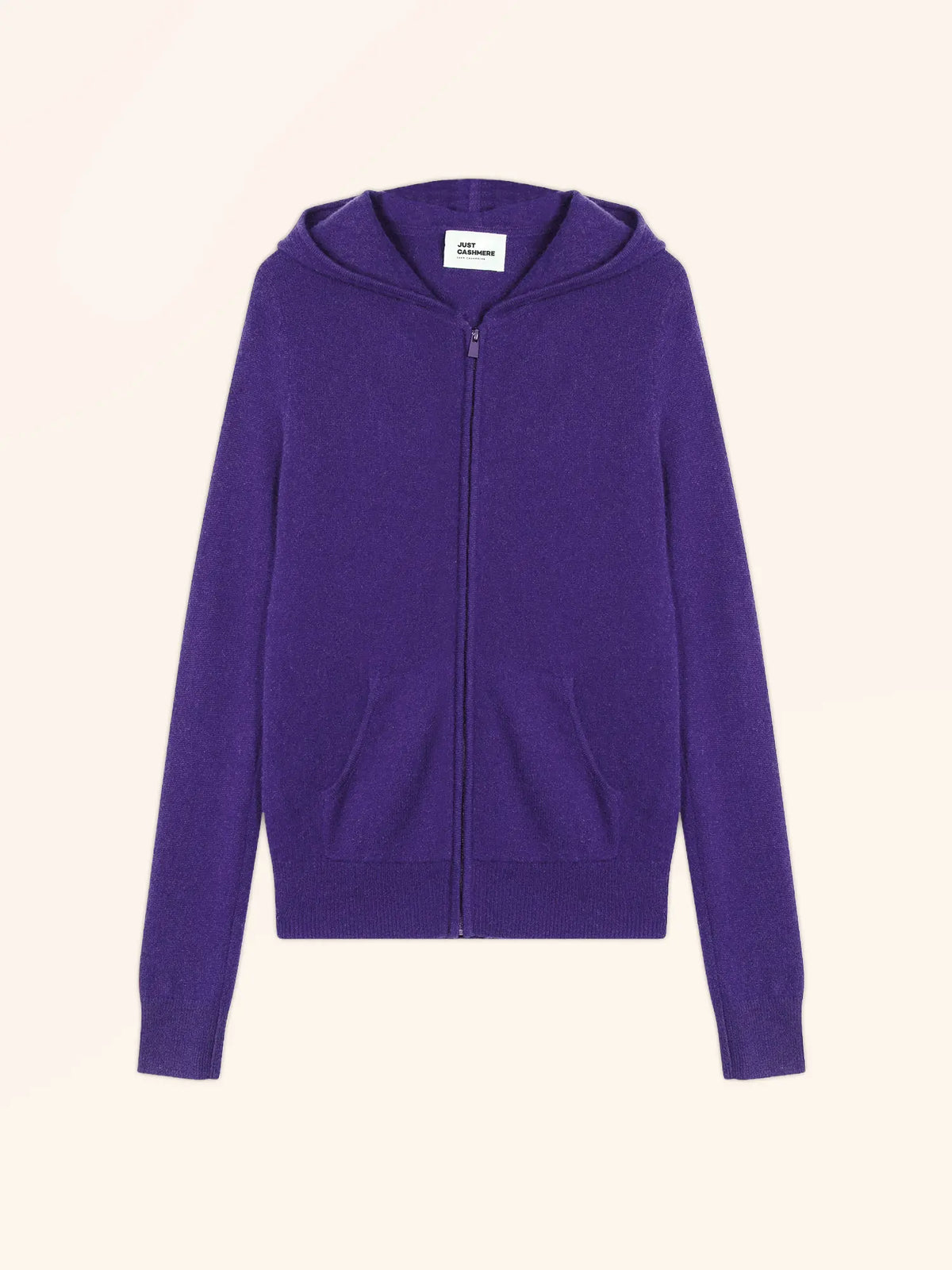 DEBBIE Weste mit Reißverschluss mit Kapuze Amethyst