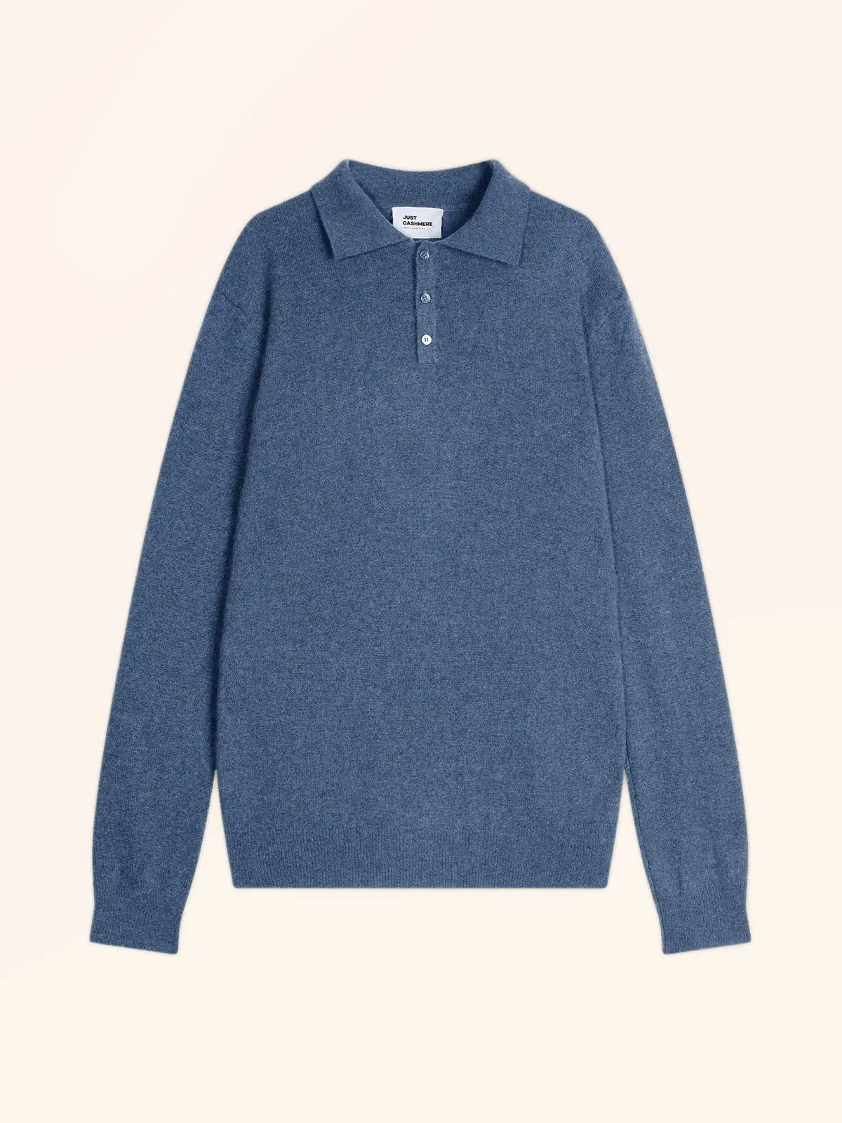 DOUGLAS polo manches longues bleu denim