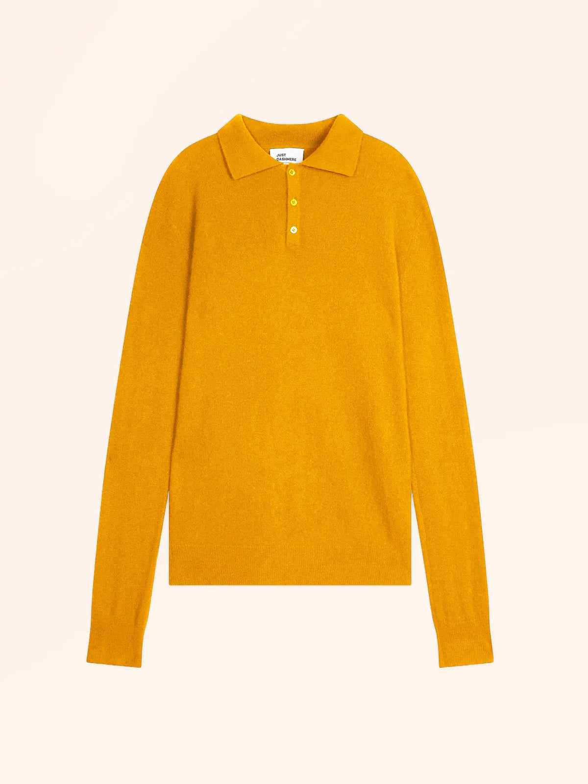 DOUGLAS Poloshirt langarm Kurkumagelb