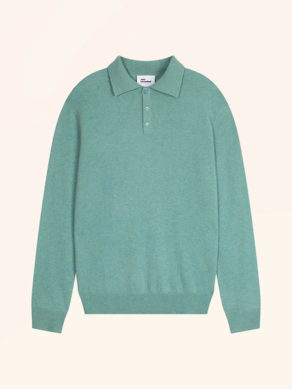 DOUGLAS Polo Manches Longues Vert Chiné