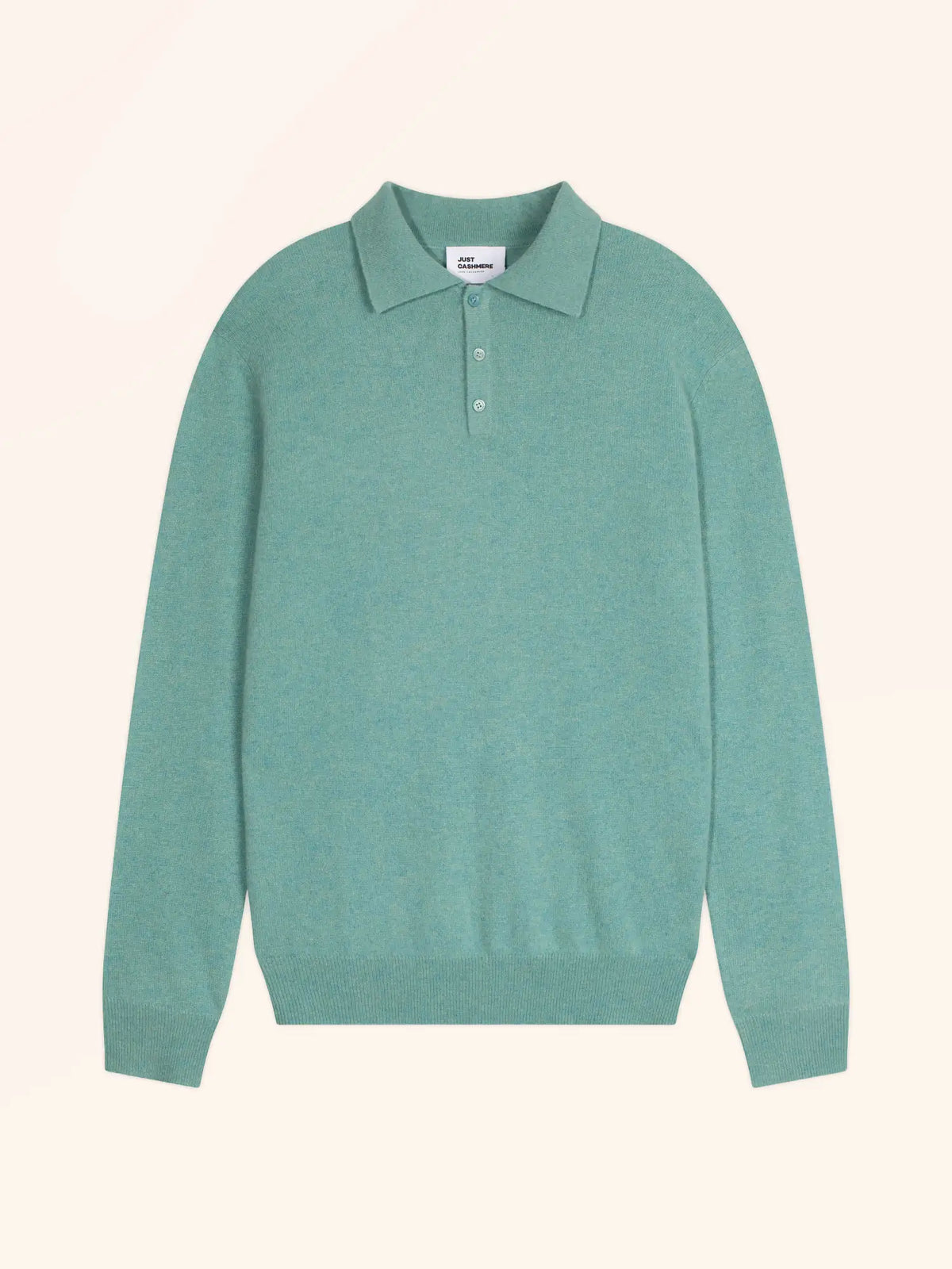 DOUGLAS Polo Manches Longues Vert Chiné