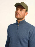 BRADLEY pull camionneur bleu denim