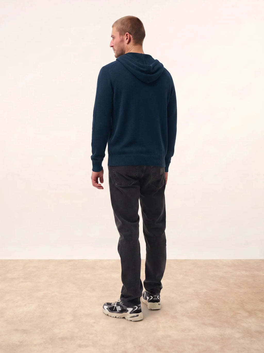 ELLIOT Vest Zipped Hooded Petrol Blue