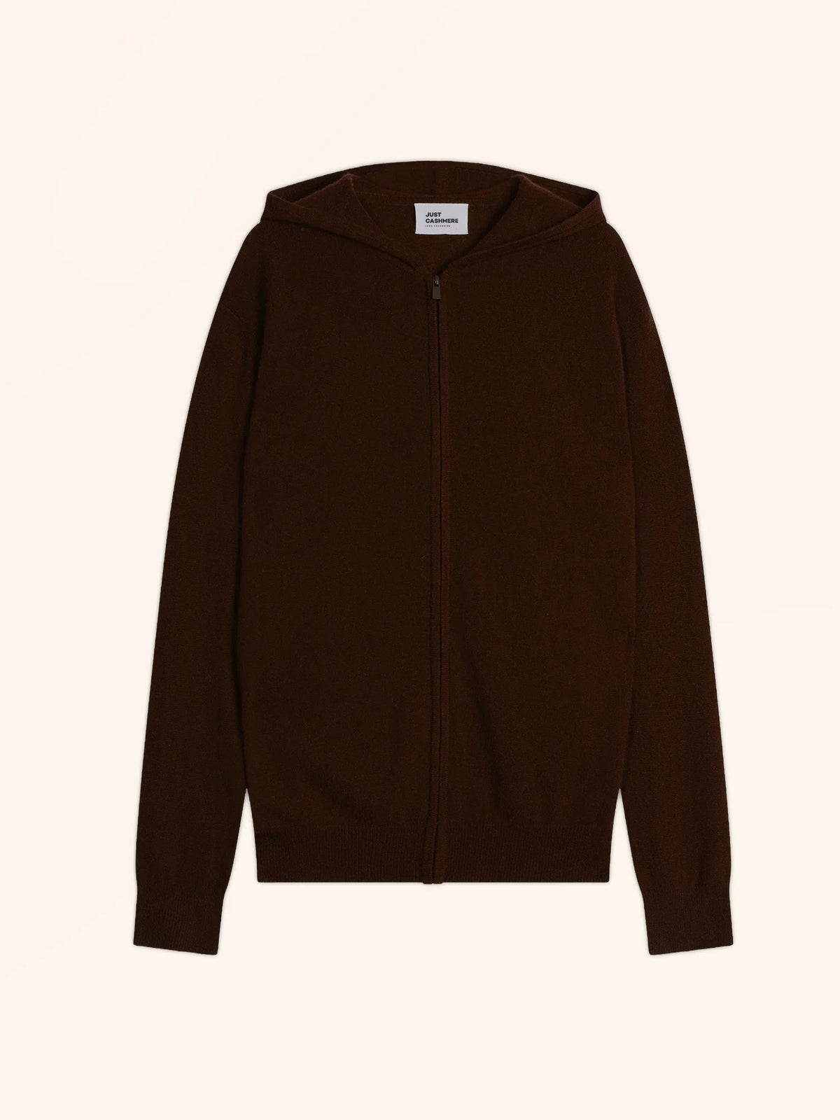 ELLIOT Gilet Zippé Capuche Café