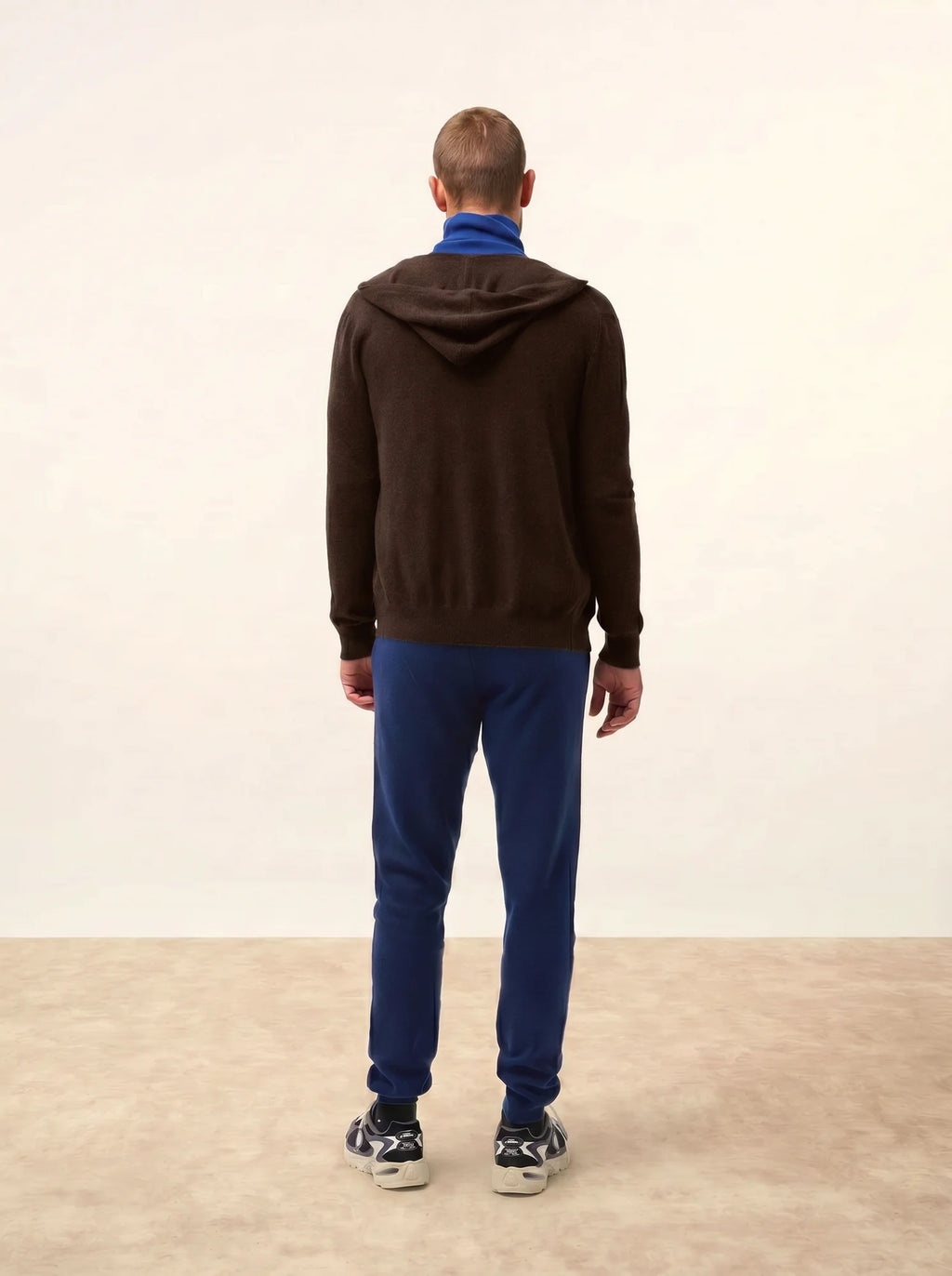 ELLIOT Gilet Zippé Capuche Café