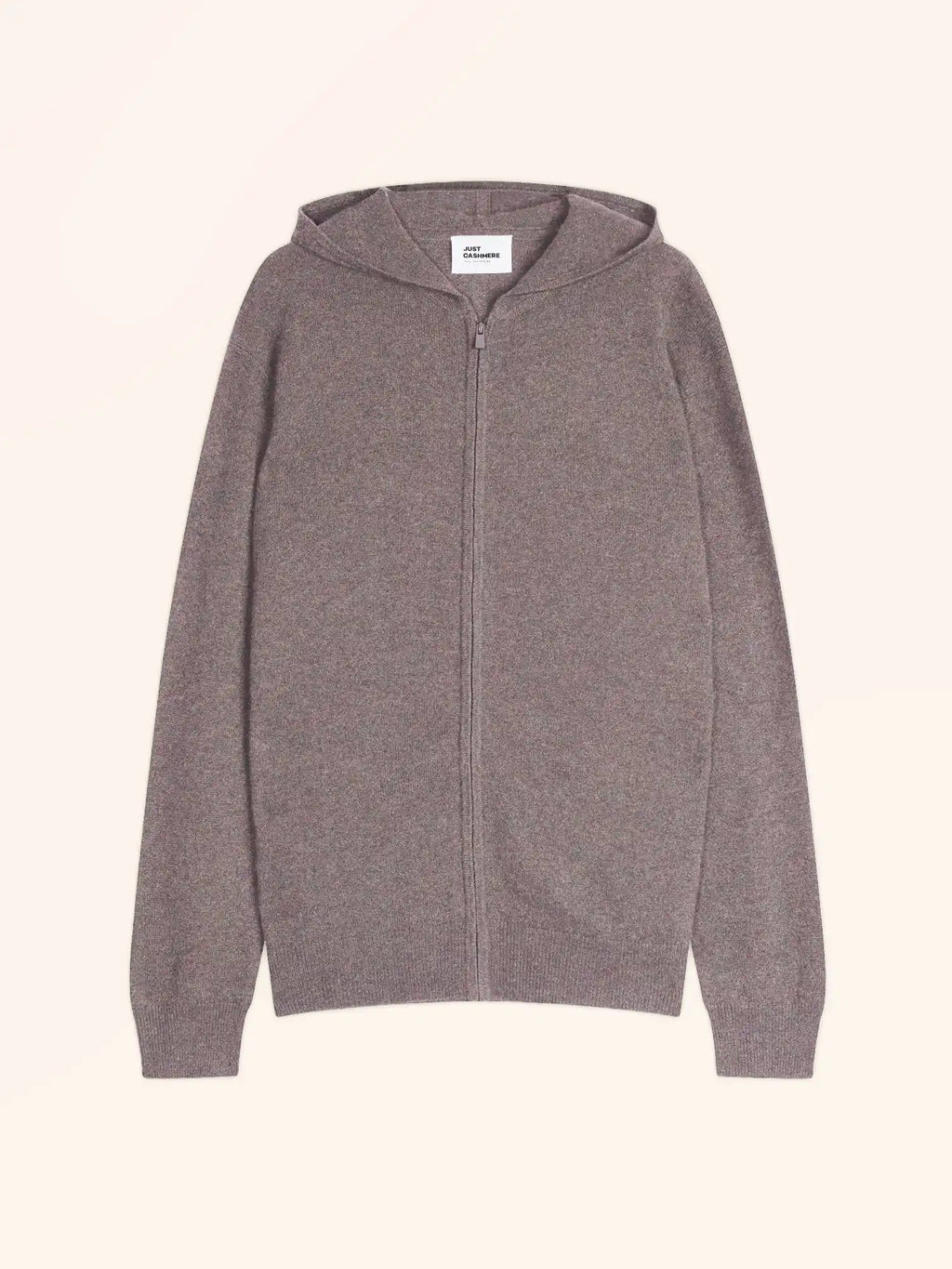 ELLIOT gilet zippé capuche caribou chiné