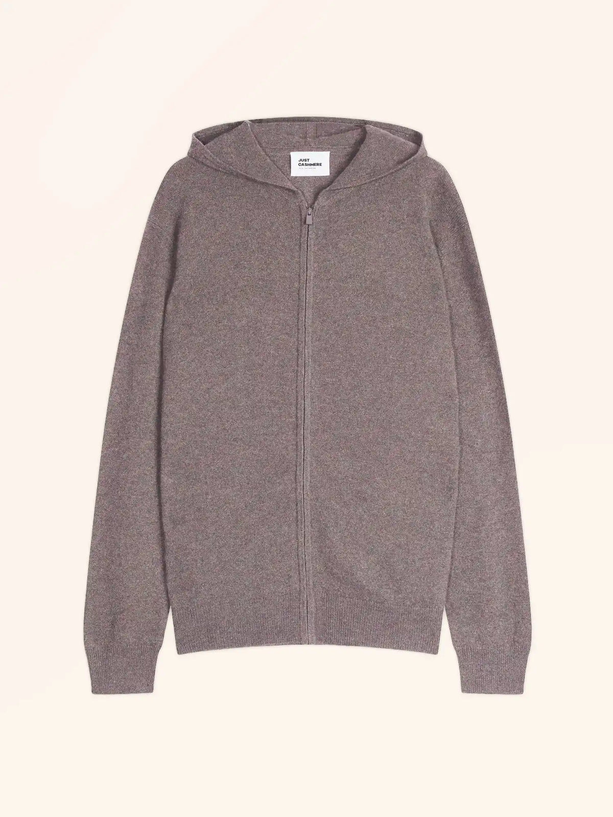 ELLIOT gilet zippé capuche caribou chiné