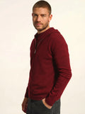 ELLIOT Vest Zipped Hooded Ruby