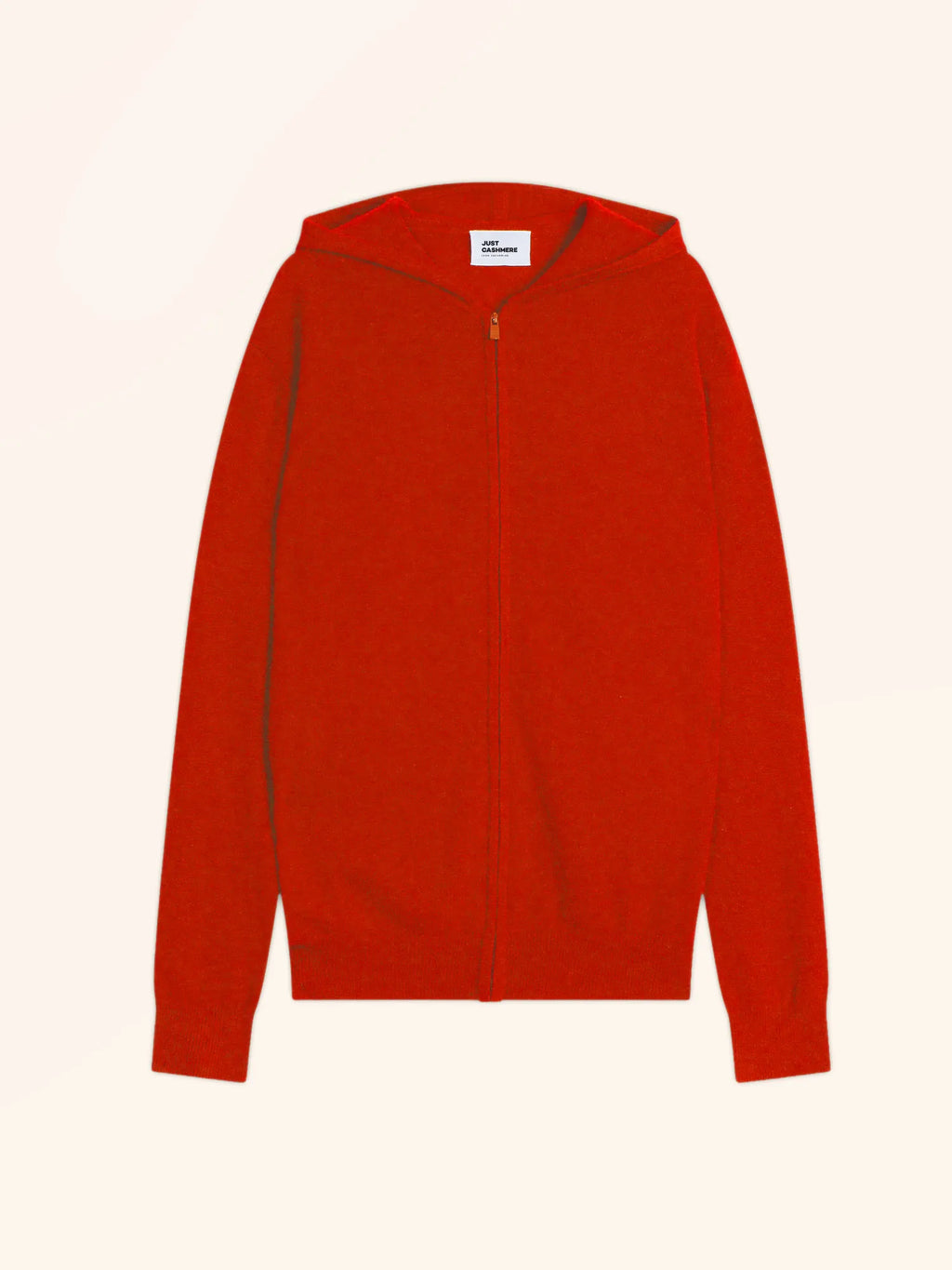 ELLIOT Gilet Zippé Capuche Tomate