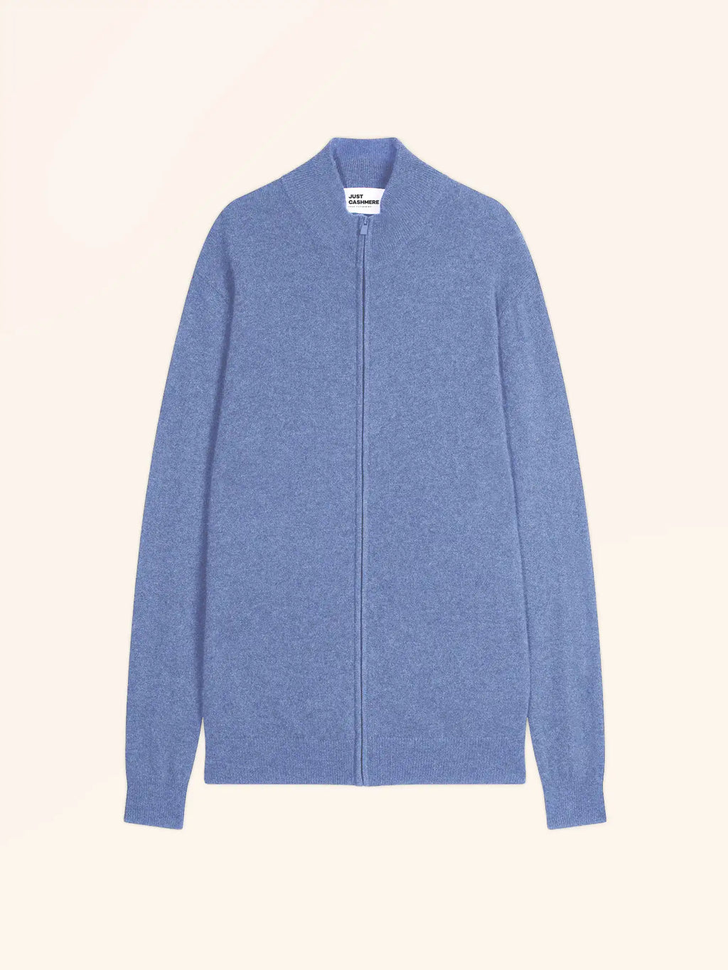 ALAN Vest Zipped Mock Neck Heather Sky