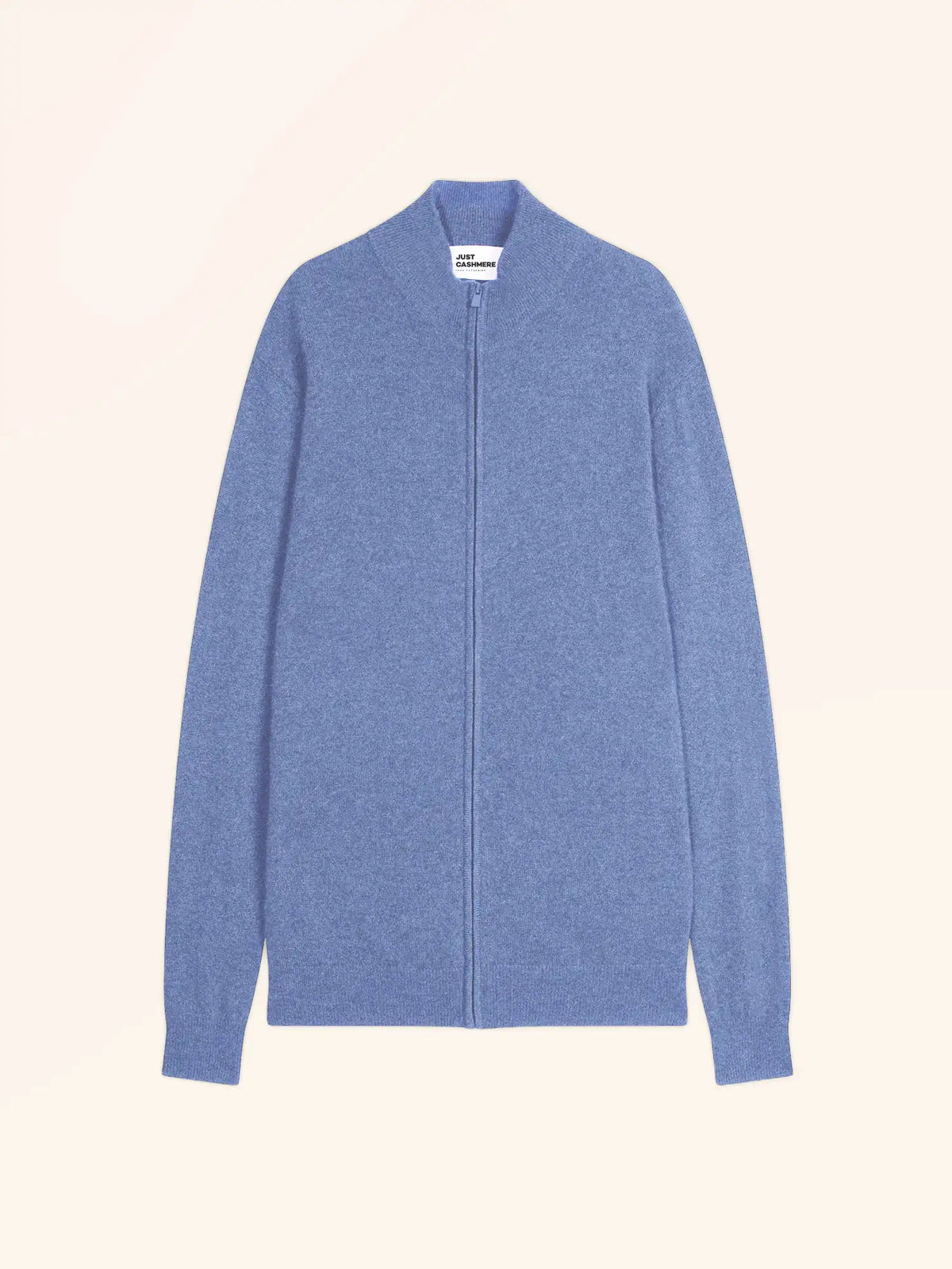 ALAN Vest Zipped Mock Neck Heather Sky