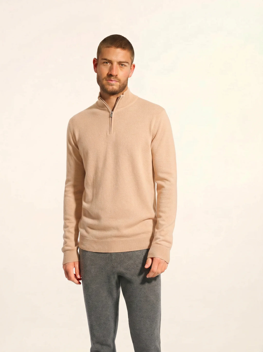 NOUR Pull Camionneur Beige