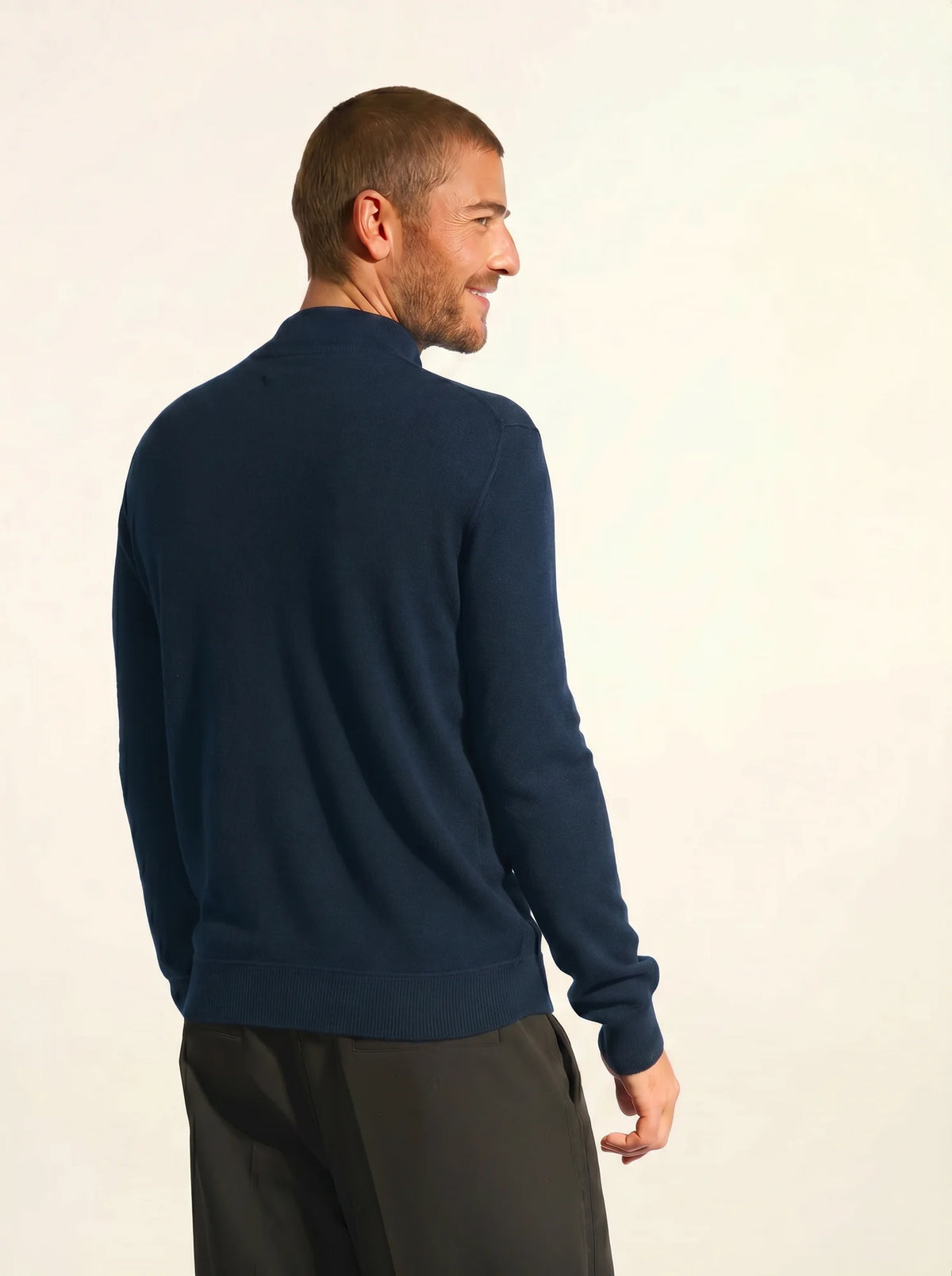NOUR Pull Camionneur Bleu Pétrole