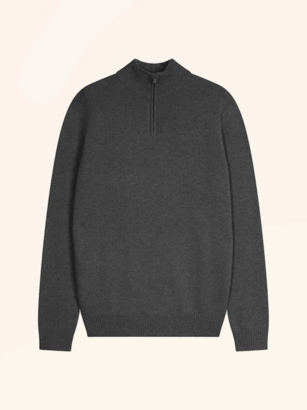 LEONIE Pullover Truckerkragen 4-fädig Anthrazit meliert