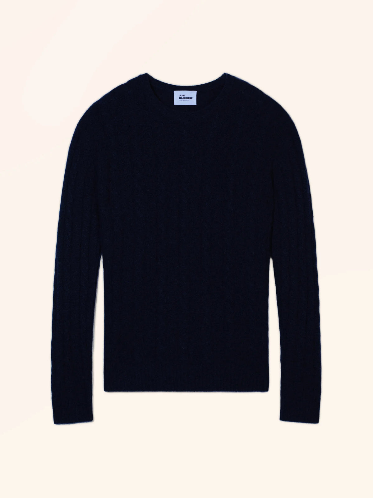 DARRI pull col rond 4 fils caviar