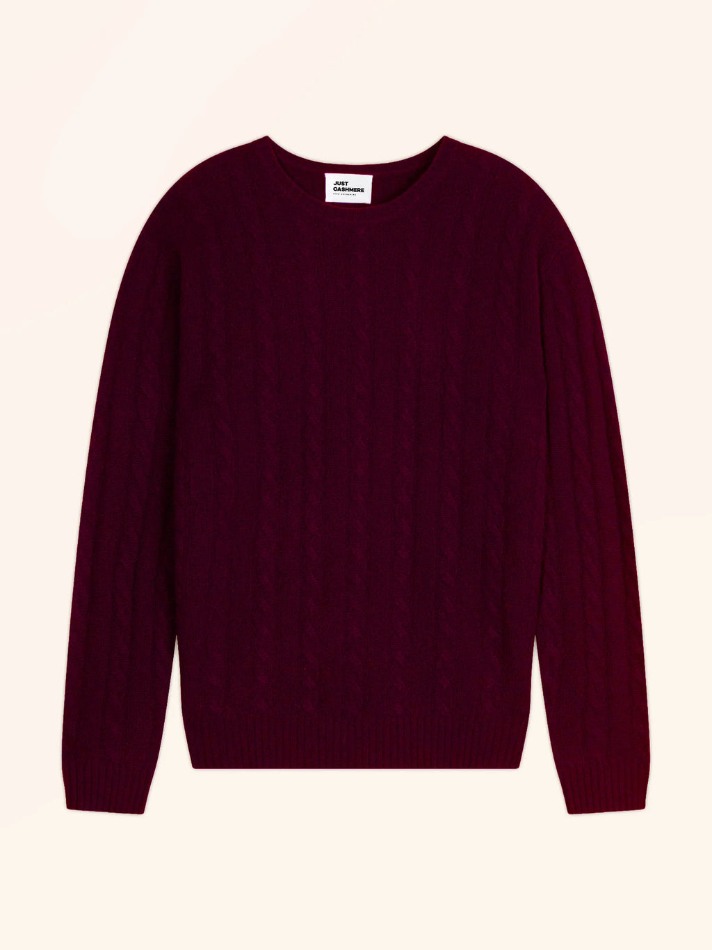 DARRI pull col rond 4 fils mûre