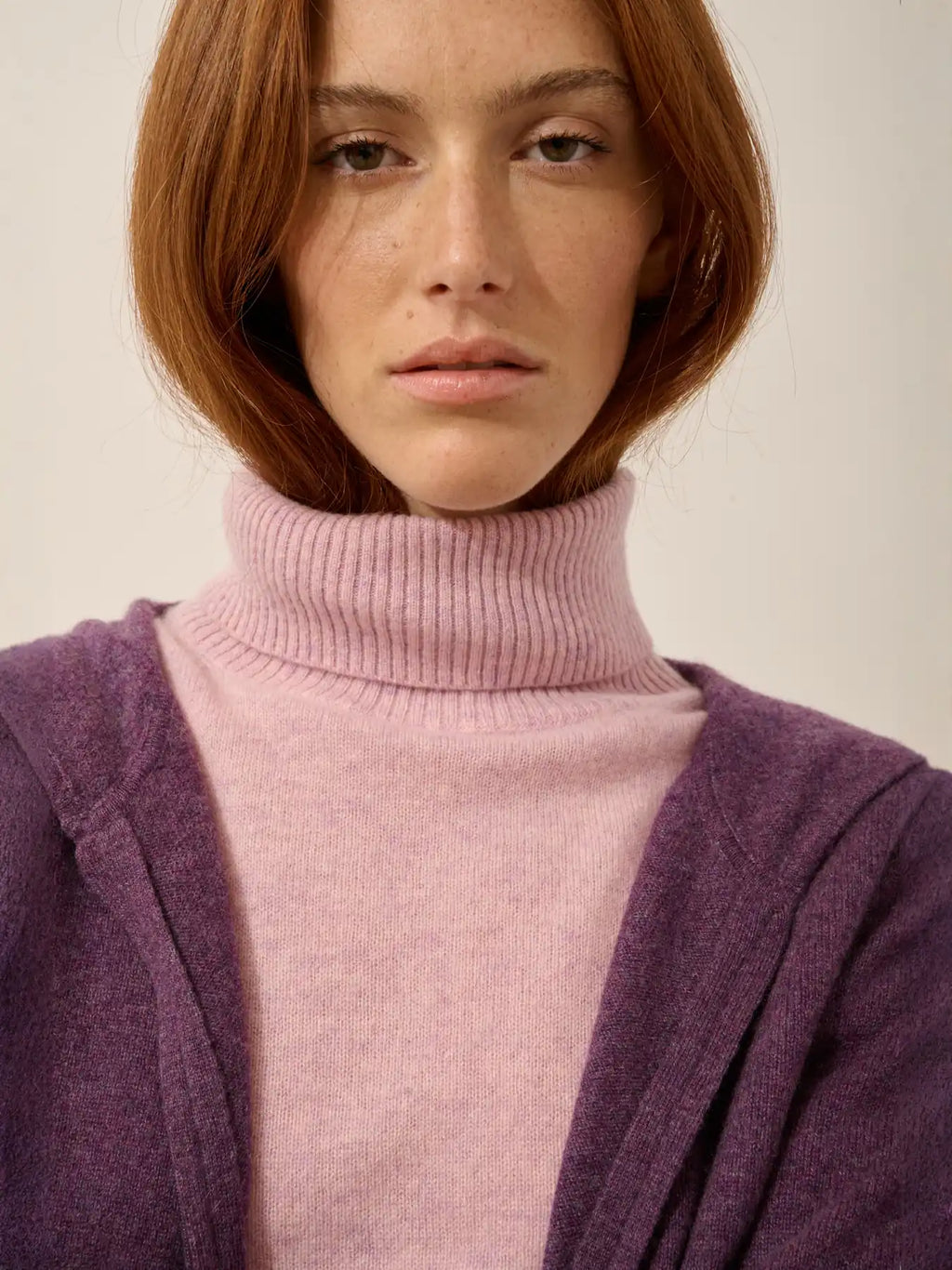 DEBBIE Vest Zipped Hooded Heather Purple