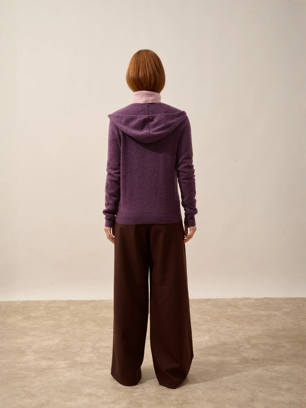DEBBIE Vest Zipped Hooded Heather Purple