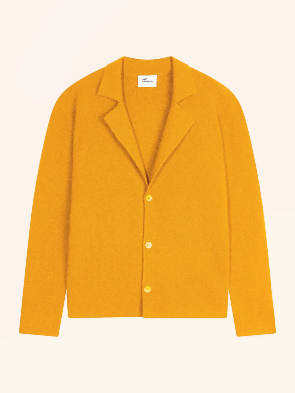 ALVAR veste boutonnée col tailleur curcuma