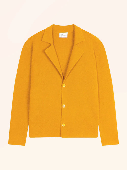 ALVAR veste boutonnée col tailleur curcuma