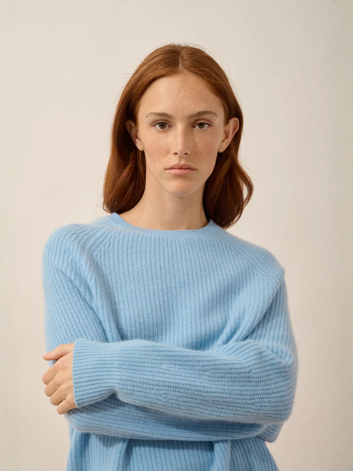 FRIO Sweater Crew Neck 4 Ply Inca Blue
