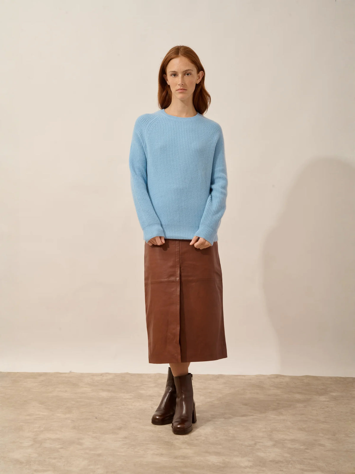 FRIO Sweater Crew Neck 4 Ply Inca Blue