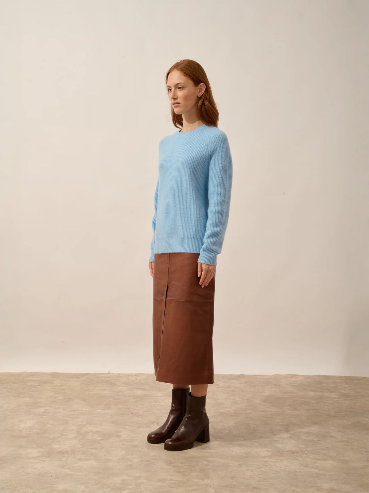 FRIO Sweater Crew Neck 4 Ply Inca Blue