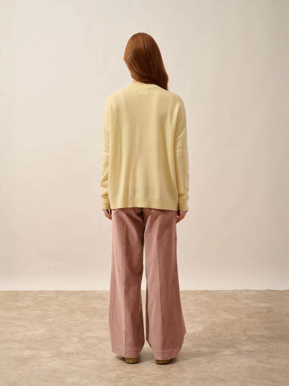 ERVIE Vest Zipped Mandarin Collar Lemonade