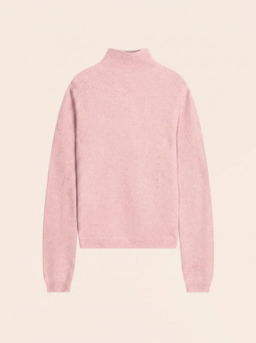 CAMILA Sweater Mock Neck Baby Pink
