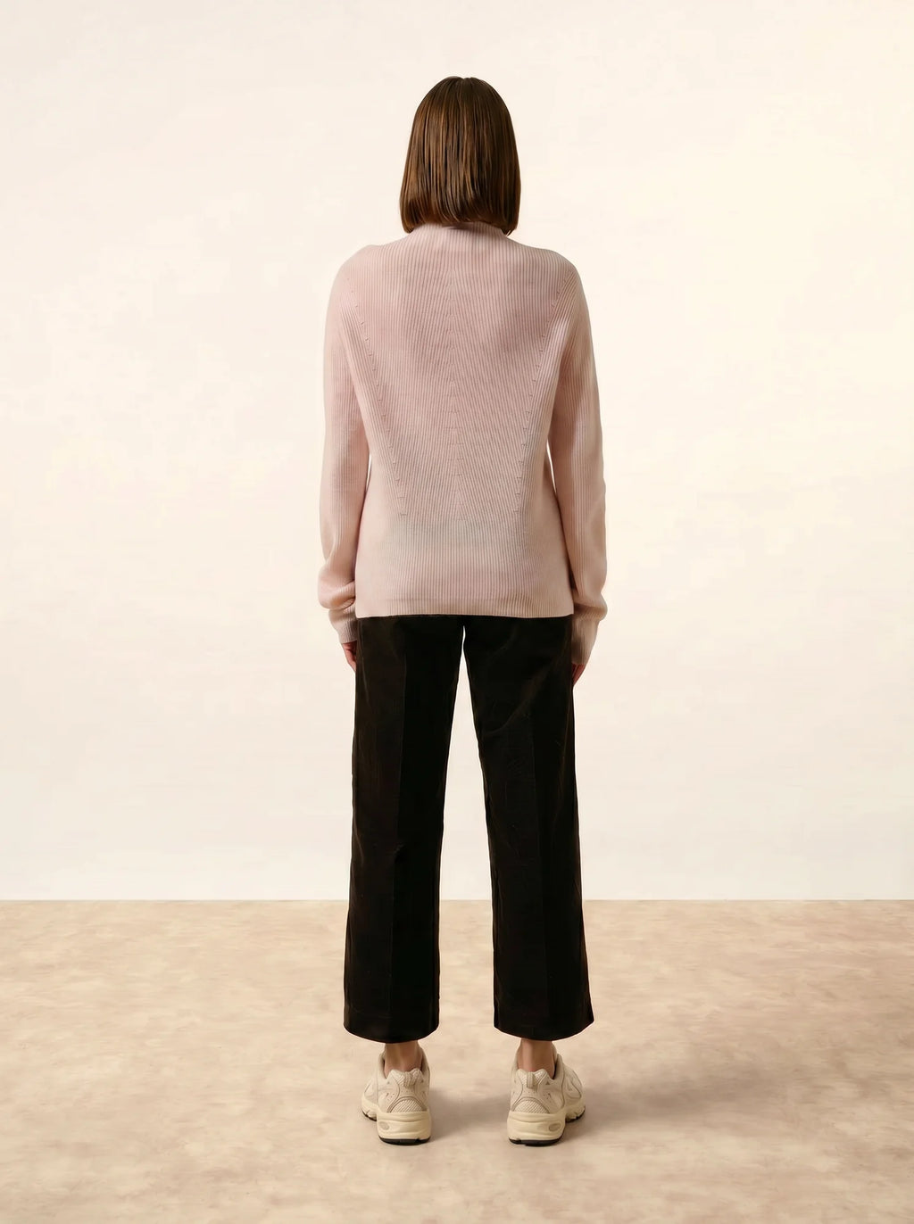 CAMILA Pullover Stehkragen Babyrosa
