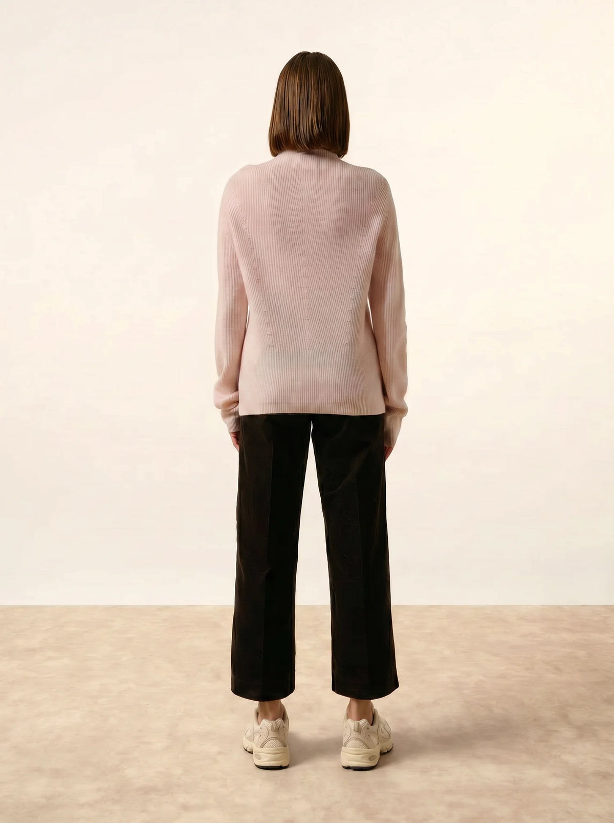 CAMILA Pullover Stehkragen Babyrosa