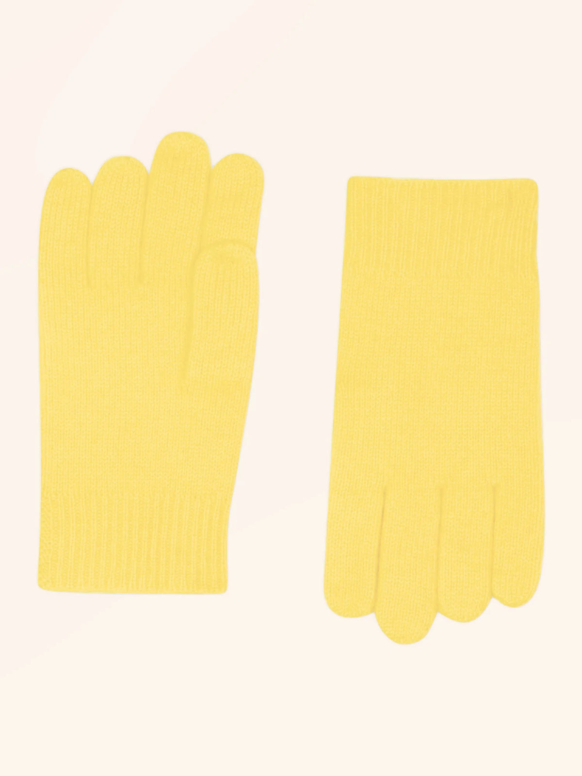 YANN gants 4 fils citron
