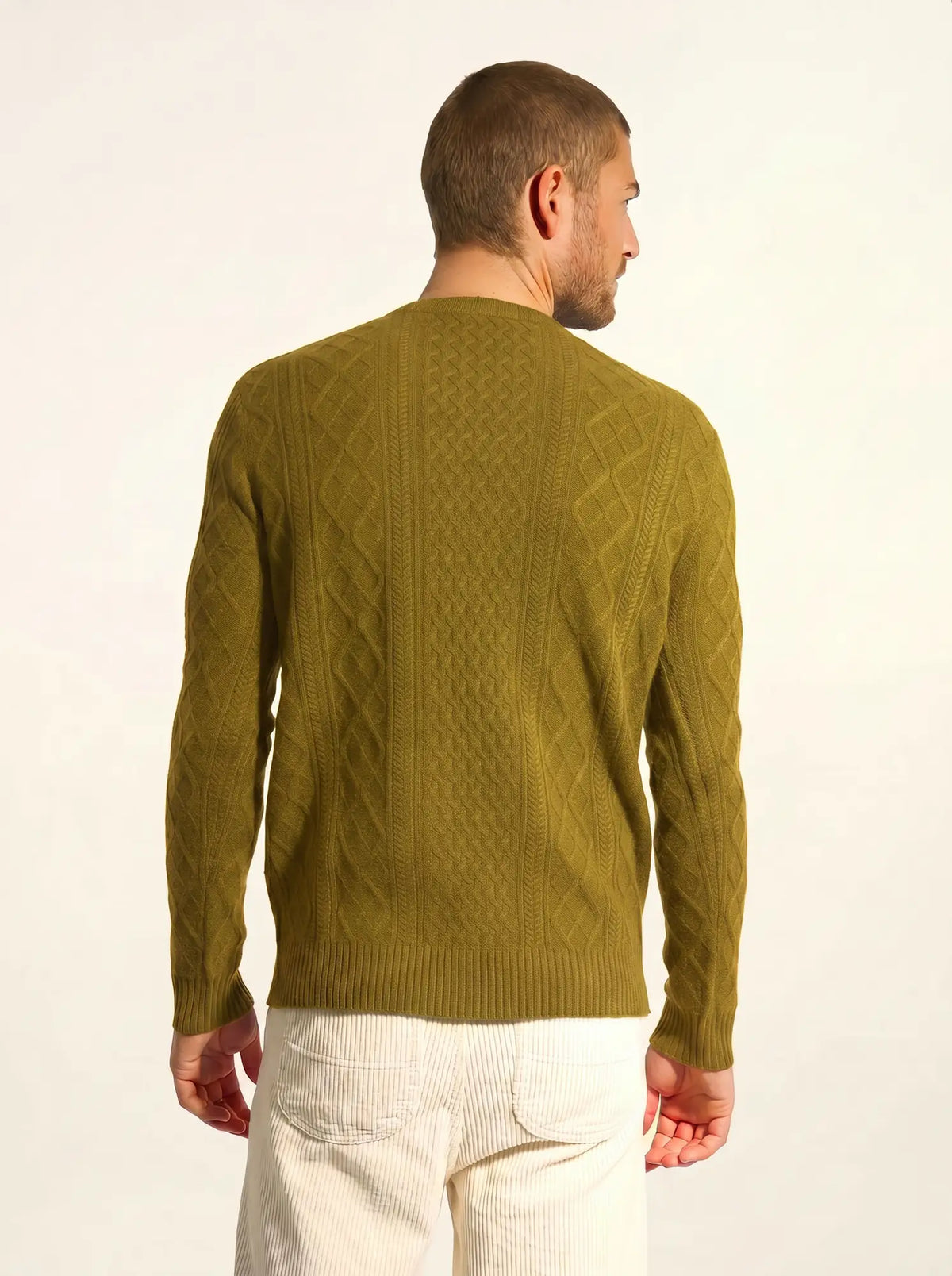 THURID Sweater Crew Neck 4 Ply Gold