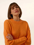 JOSPE Pullover Rundhalsausschnitt Melone