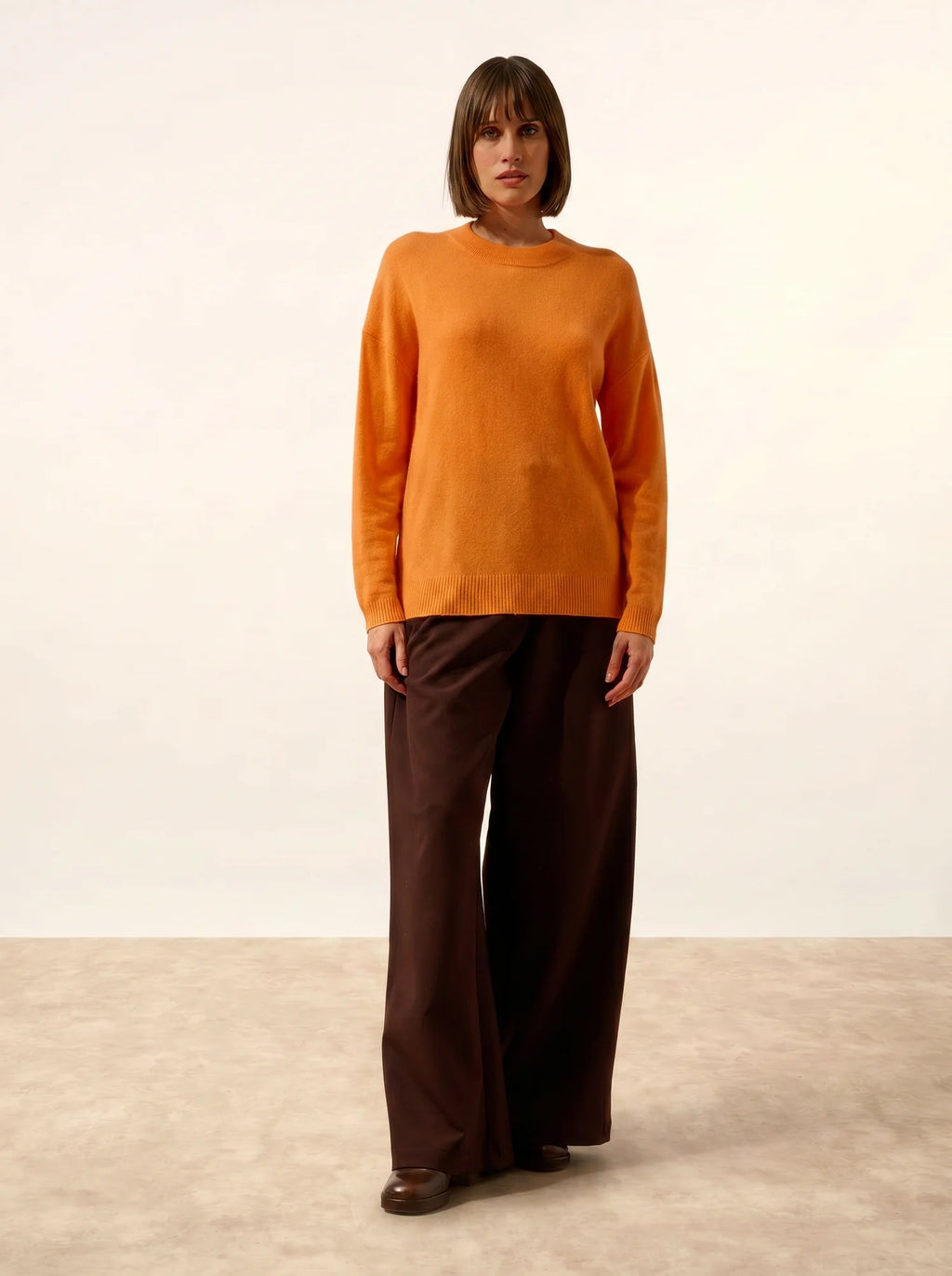 JOSPE Pullover Rundhalsausschnitt Melone