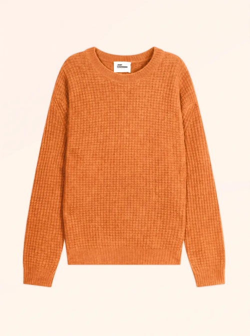 ASSAM Sweater Crew Neck 6 Ply Melon