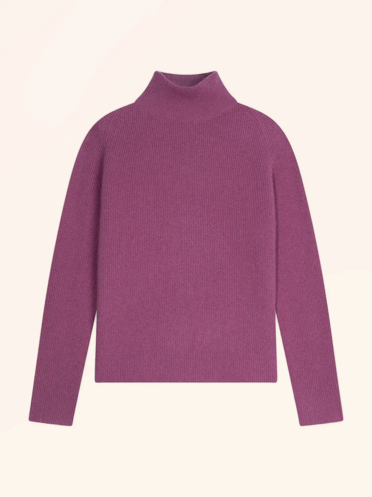 ALYSSA Pull Col Montant Orchidée