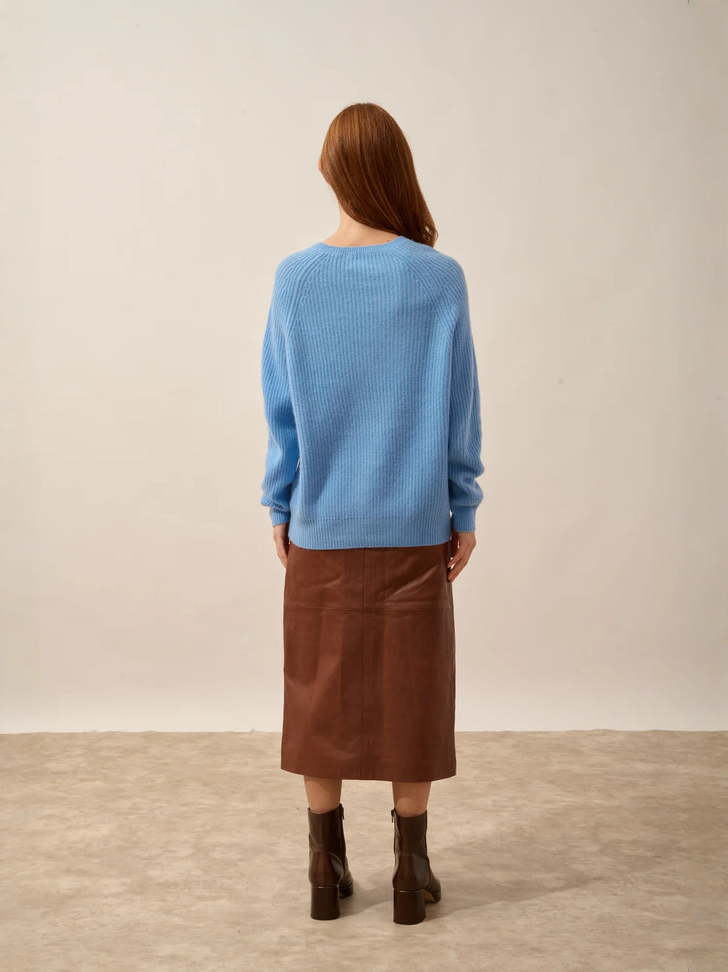 FRIO Pullover Rundhalsausschnitt 4-fädig Babyblau