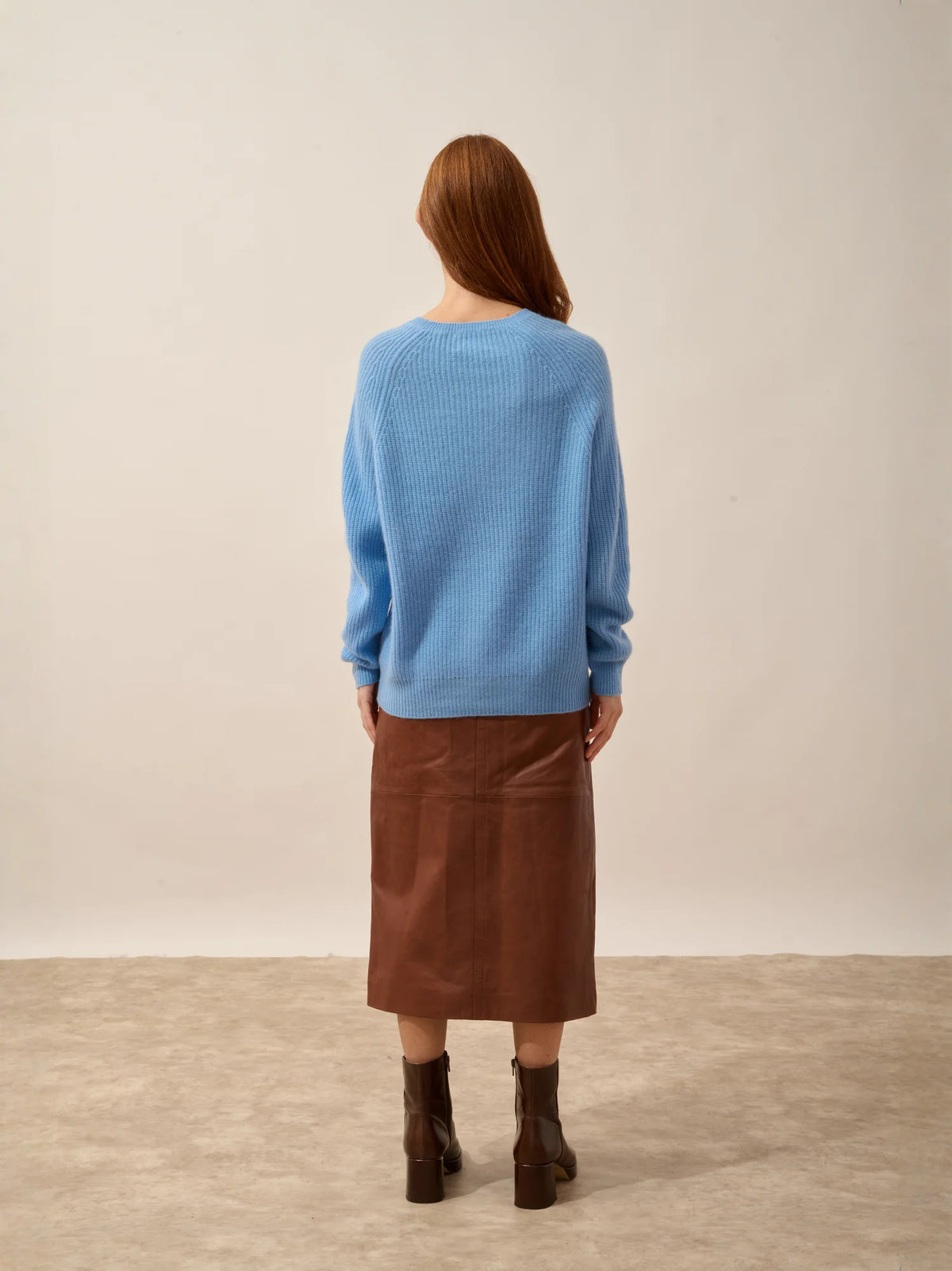 FRIO Pullover Rundhalsausschnitt 4-fädig Babyblau