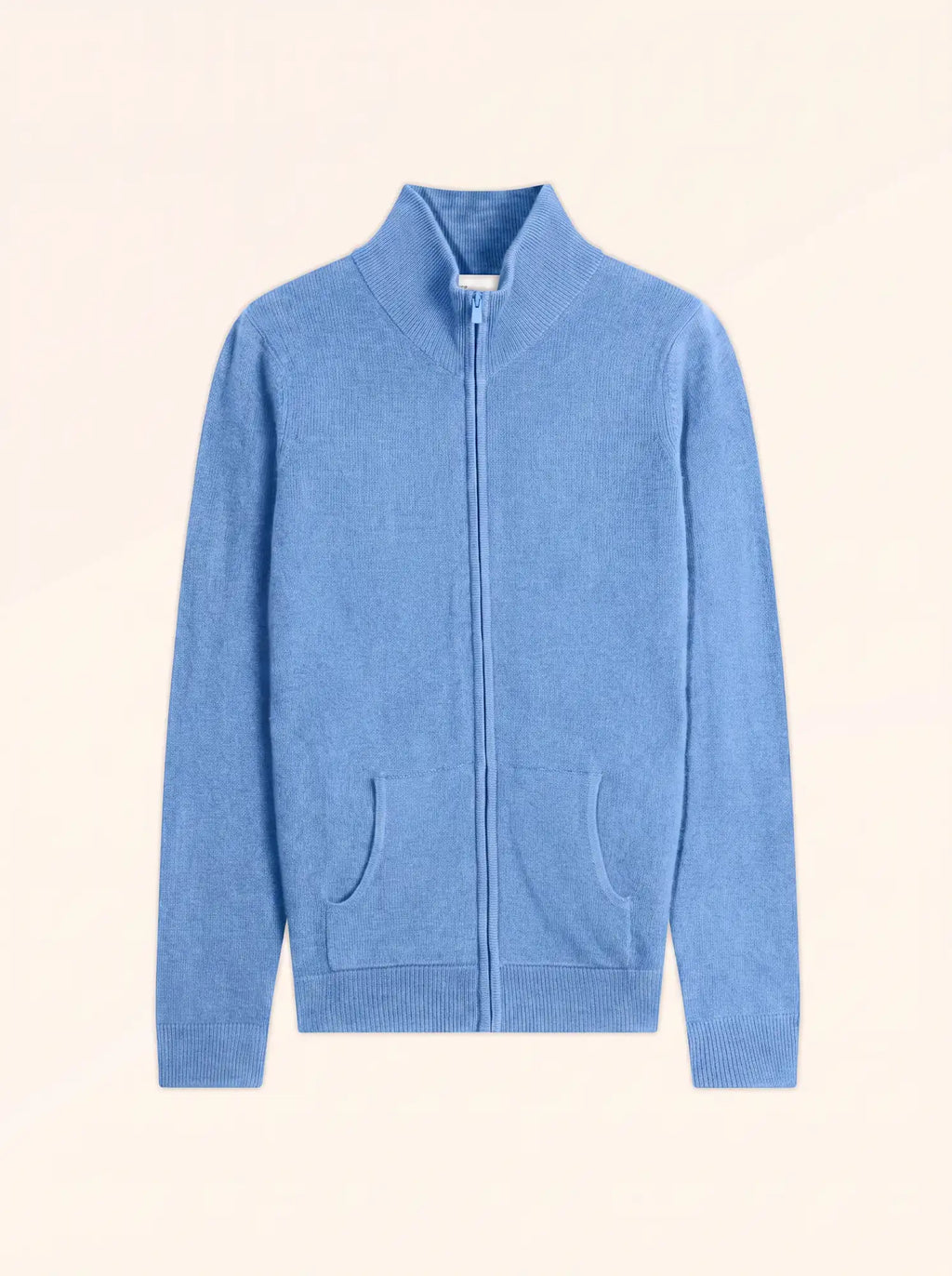 AYR Gilet Zippé Col Montant Bleu Bébé